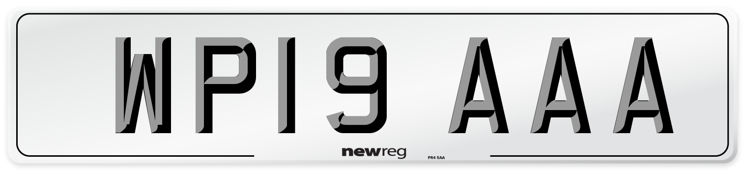 WP19 AAA Number Plate from New Reg